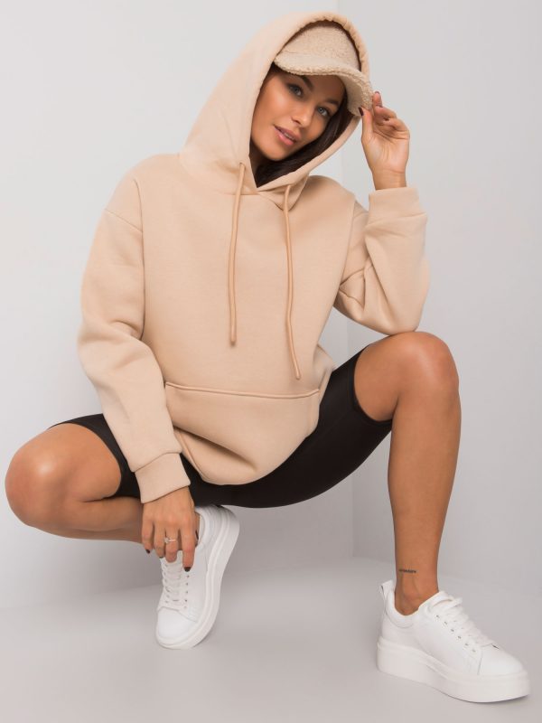 Beige Basic Sweatshirt Biarritz