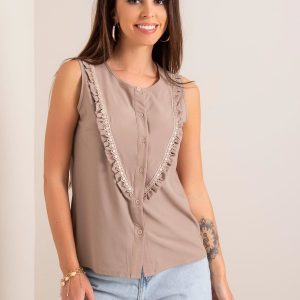 Paige dark beige top