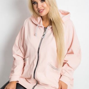 Dirty pink plus size sweatshirt New