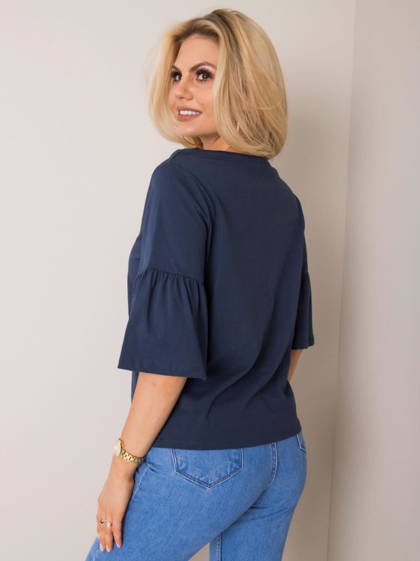 Navy blue blouse Kind RUE PARIS