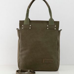 Khaki bag with handles