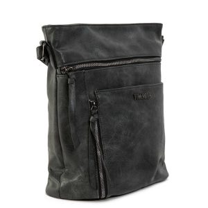 Dark Grey Women's Bag in Eco Leather