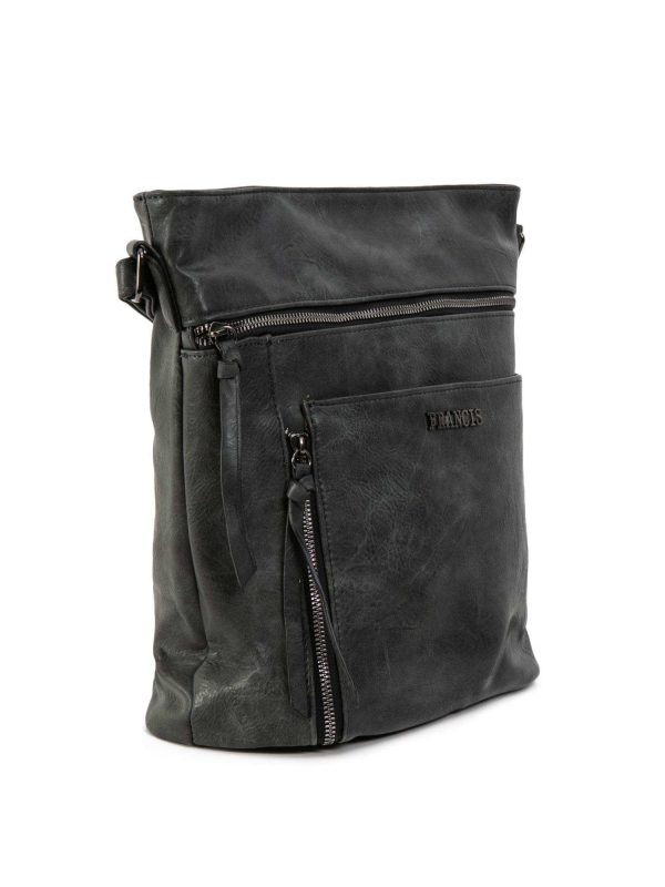 Dark Grey Women's Bag in Eco Leather