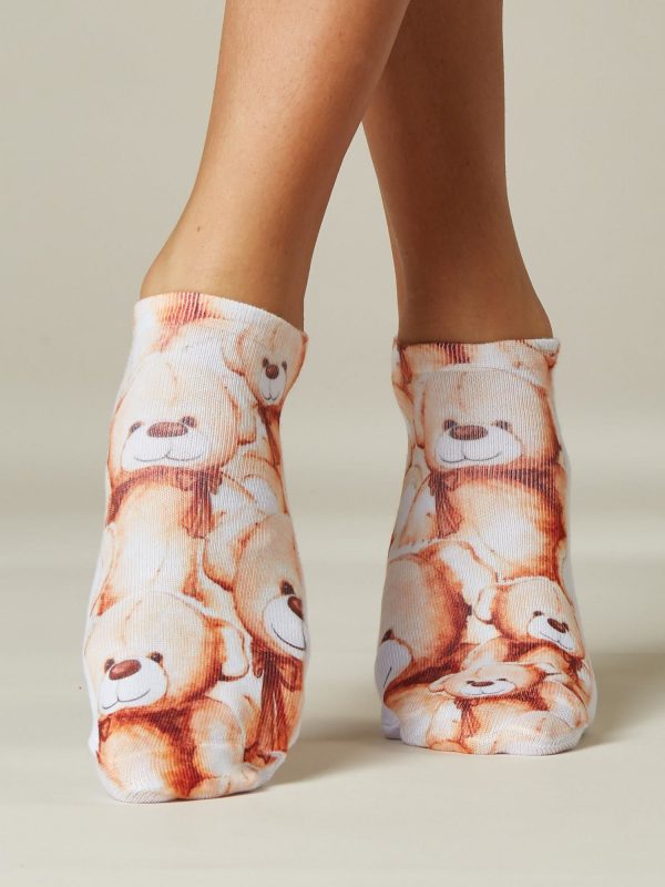 Women's Tdy Bears Print Socks