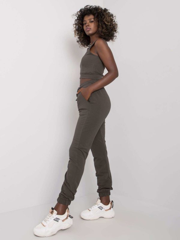 Dark Khaki Women's Three-Piece Set Mariyah