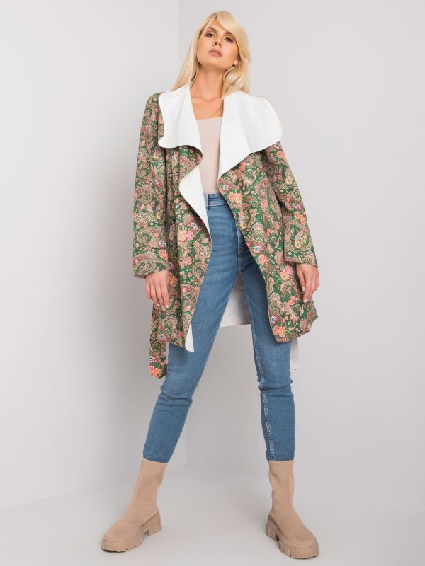 Khaki Patterned Aggie Women's Coat