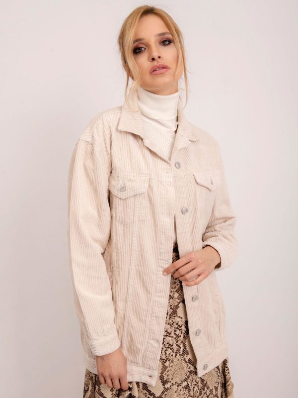 BSL Light Beige Corduroy Jacket