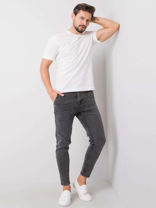 Men's dark grey slim fit jeans Bennett LIWALI