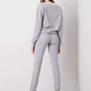 Gray-pistachio sweatsuit set Hilda