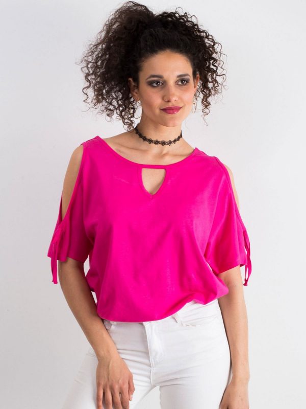 Dark pink blouse Waterfall