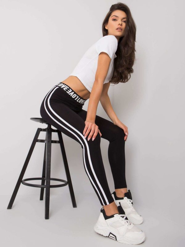 Emiko RUE PARIS Black Casual Leggings