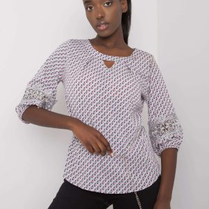 Gray blouse with Jazmin patterns