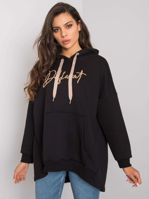 Fallon black kangaroo sweatshirt