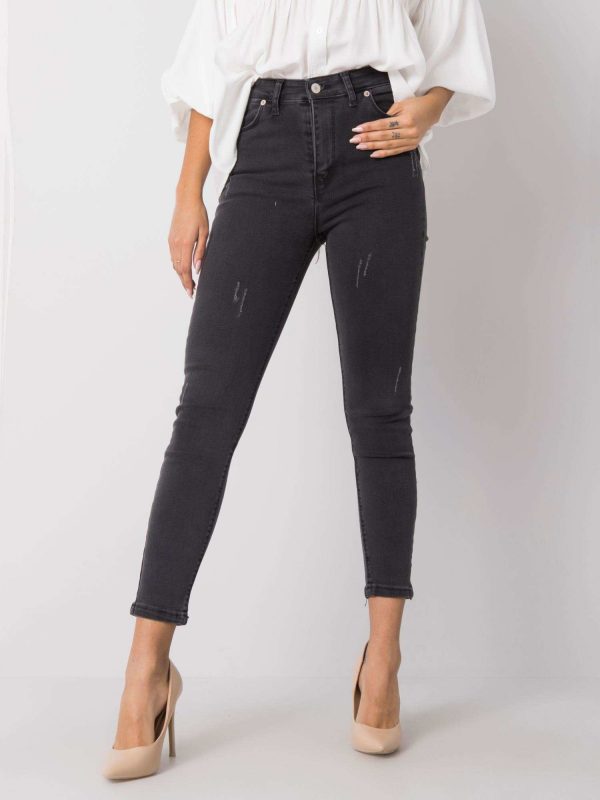 Dark grey jeans Jasmina RUE PARIS