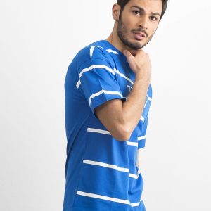 Blue Striped Men's T-Shirt