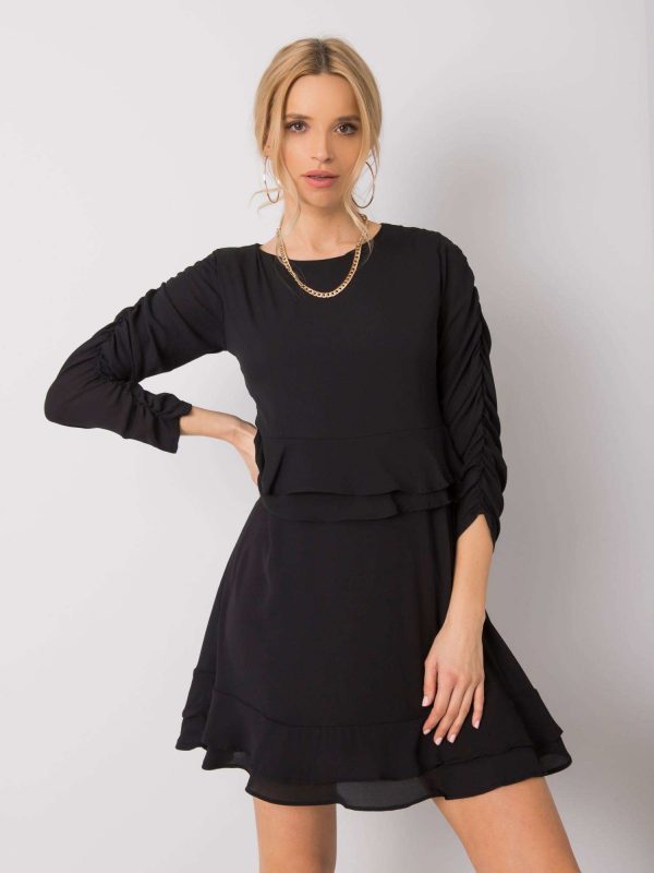 Black cocktail dress Camilla RUE PARIS