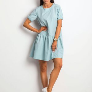 Light Blue Style-Conscious Dress