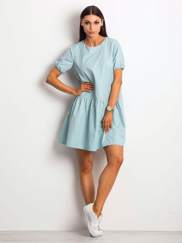 Light Blue Style-Conscious Dress