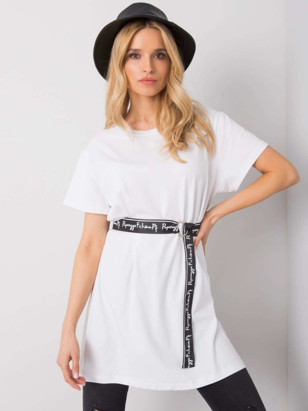 White tunic with Quisha strap