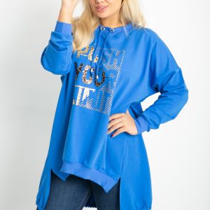 Dark blue plus size sweatshirt Totally