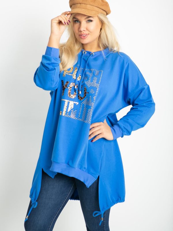 Dark blue plus size sweatshirt Totally