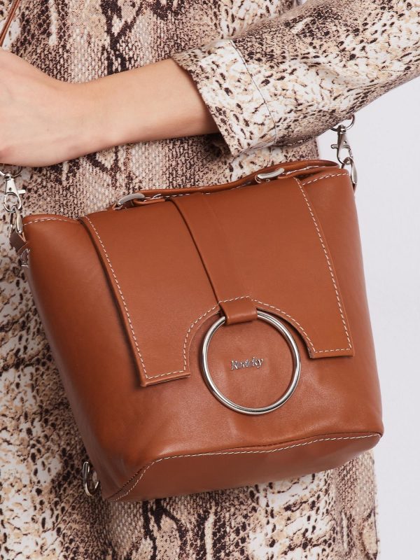 Brown Genuine Leather Handbag