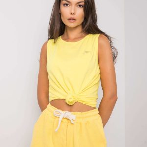 Yellow sports top Latrisha FOR FITNESS