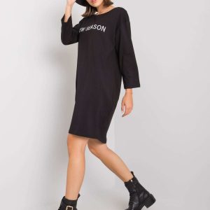 Black dress with Raina inscription