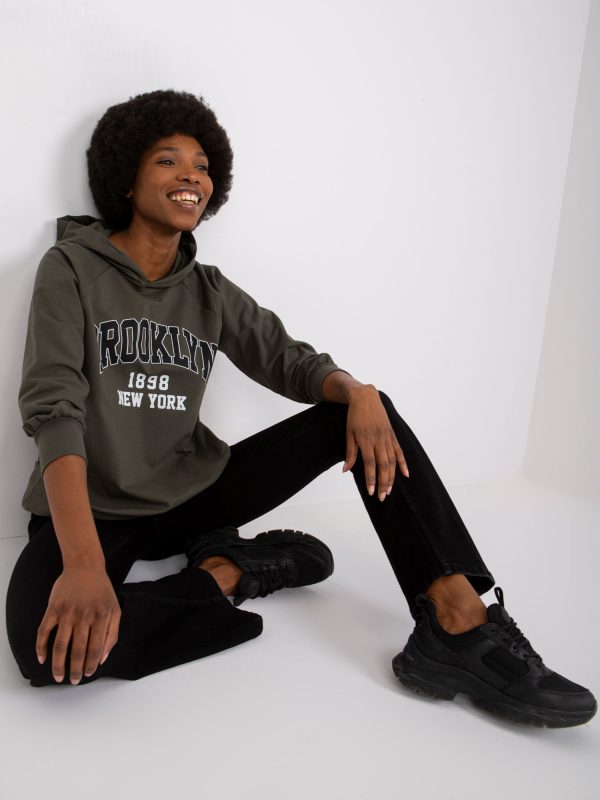 Khaki long sweatshirt Roxane