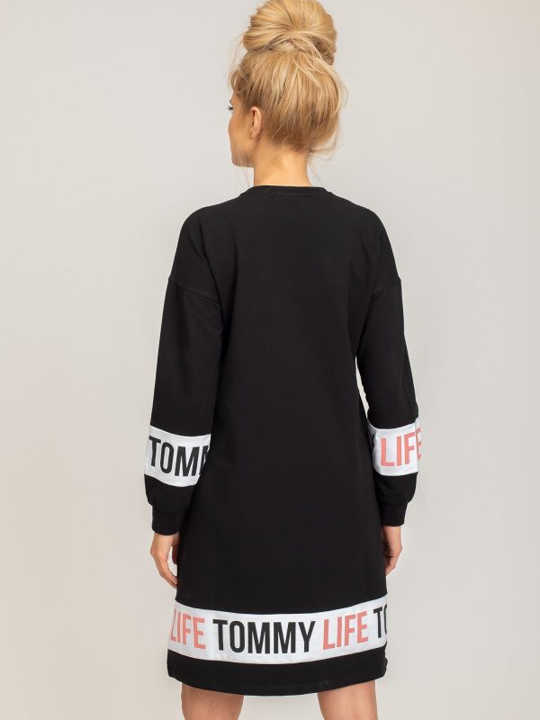 TOMMY LIFE Black Sports Dress