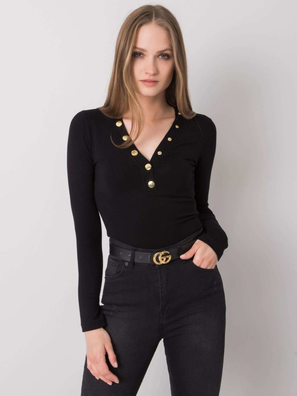 Black Long Sleeve Blouse Nadie