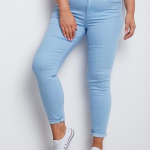 Blue Plus Size Pants Mangroves