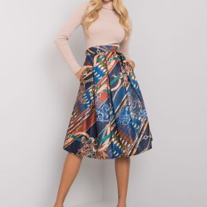 Dark blue skirt with Maringa prints