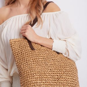 Light Brown Braided Bag