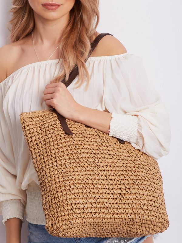 Light Brown Braided Bag