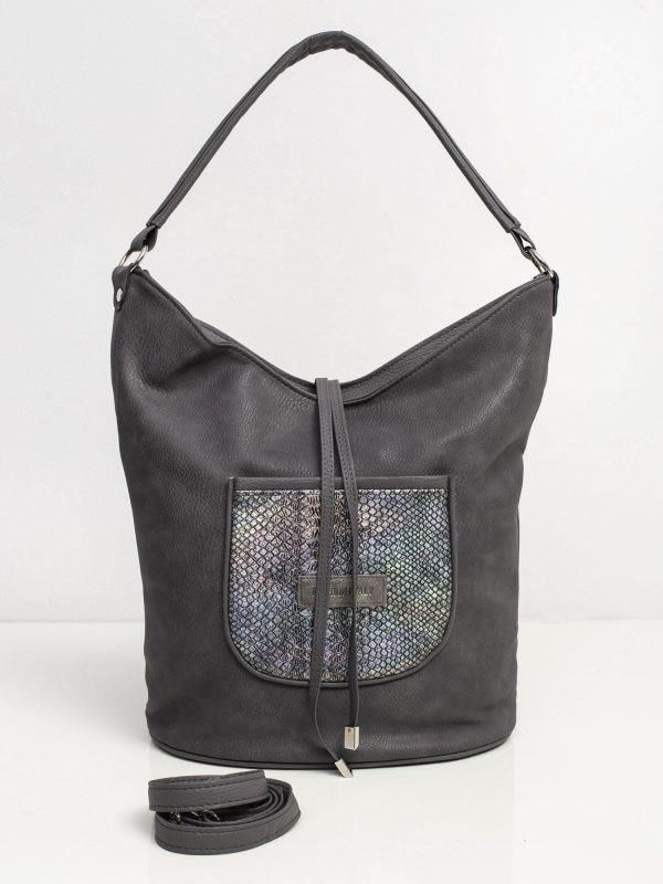 Grey bag with pocket