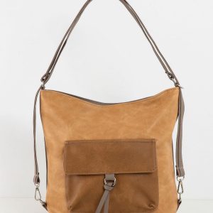 Beige camel bag with pocket