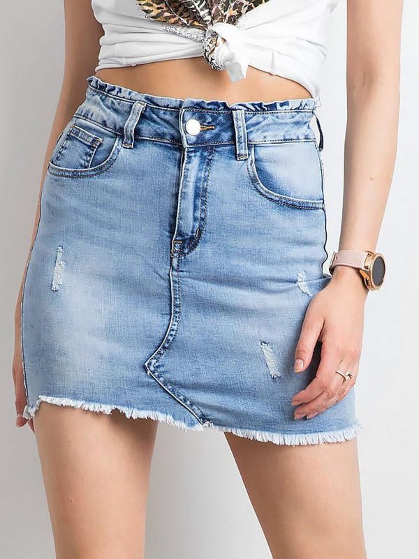 Blue Women's Denim Skirt