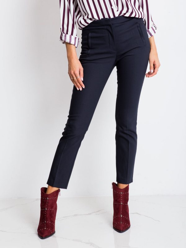 RUE PARIS Navy blue pants Wishful