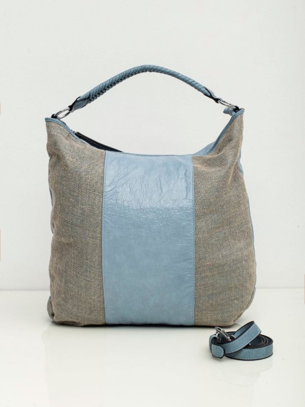 Blue Eco Leather Ladies Bag