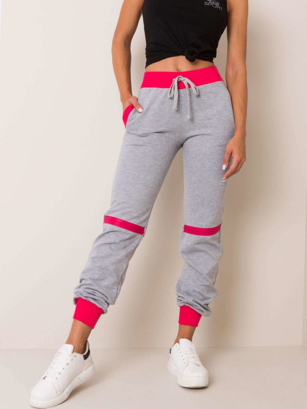 Grey and pink pants Prime FOR FITNESS