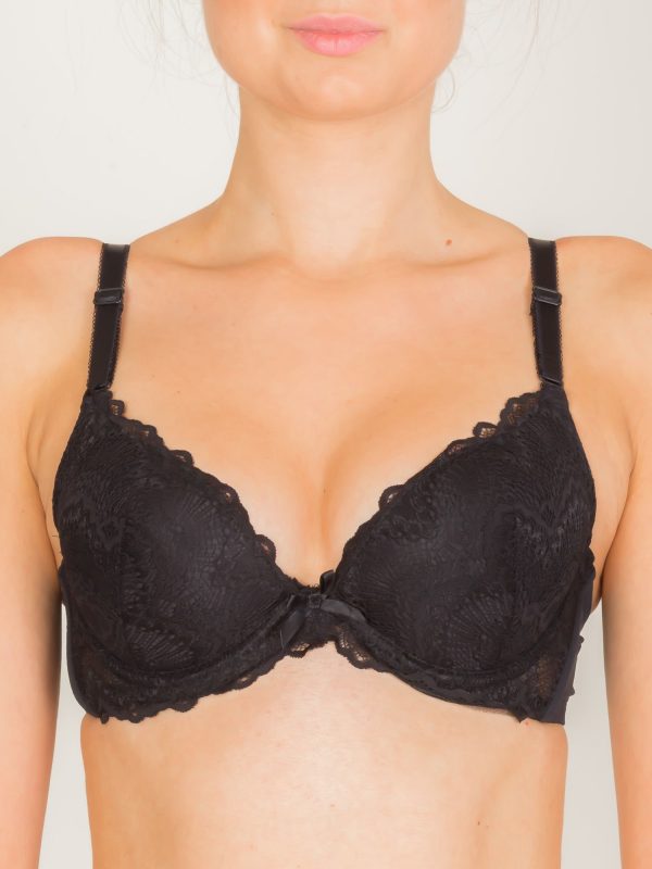 INTIMIDAO Black Lace Push Up Bra