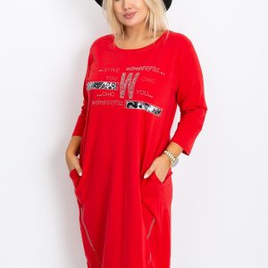 Red Plus Size Coast Dress