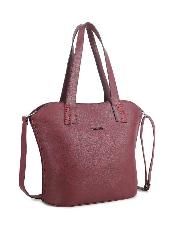 Burgundy big city bag LUIGISANTO