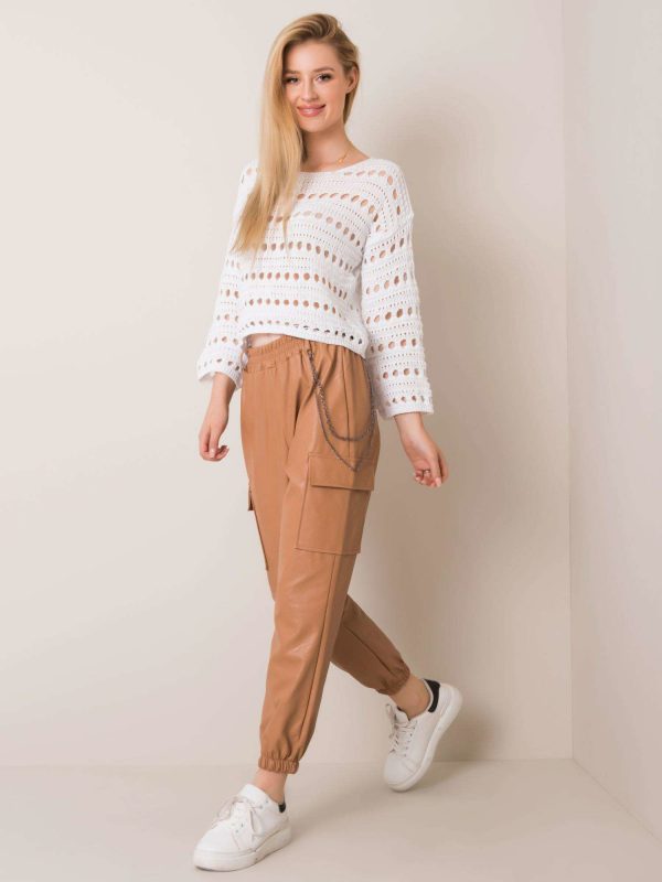 Fever Camel Leatherette Pants