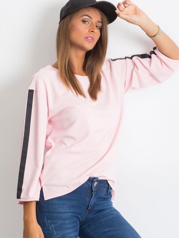 RUE PARIS Pink Lively Sweatshirt