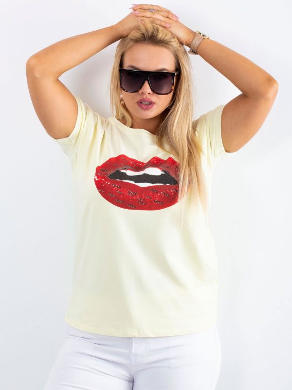 Light yellow T-shirt Ambitious PLUS SIZE