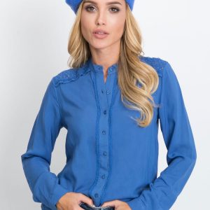 RUE PARIS Blue Flow Blouse