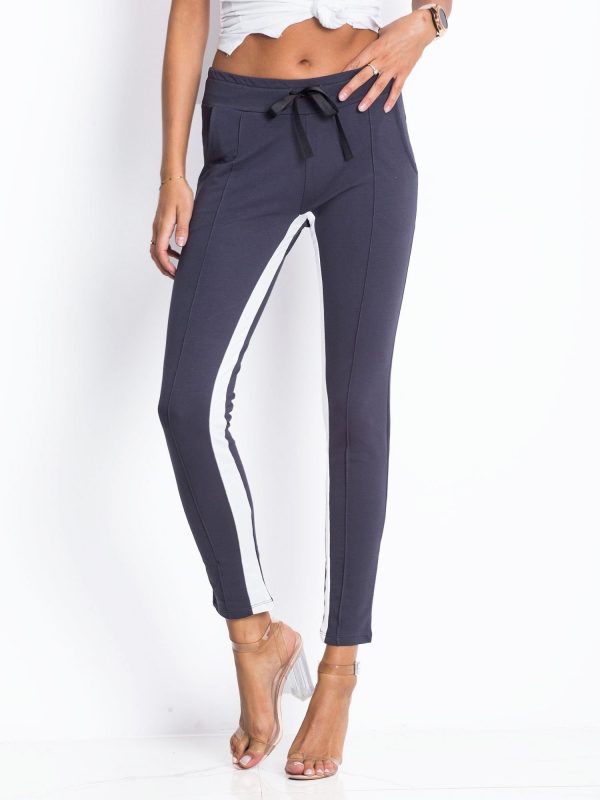 Defined graphite sweatpants