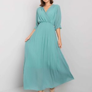 Sea Long Pleated Dress Alejandra